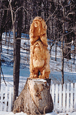 The Flying Wallendas: finished carving